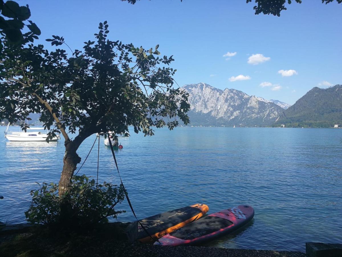 Ferienwohnung Mit Seeblick, Unterach Am Attersse Unterach am Attersee Ngoại thất bức ảnh